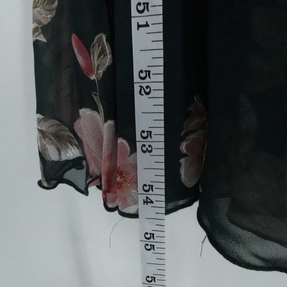 Alexa B Nites Dress Womens 6 Green Floral Maxi Belted Spring‎ Boho Casual - Picture 6 of 10